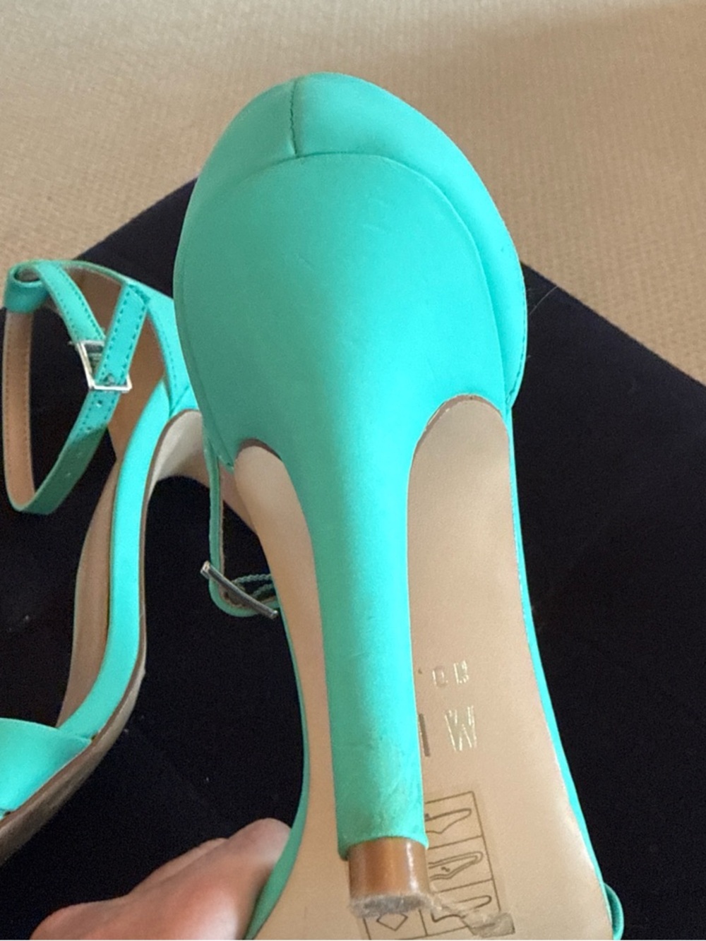 Mix No. 6 mint color Open-Toe Ankle-Strap Heels - Picture 6 of 6
